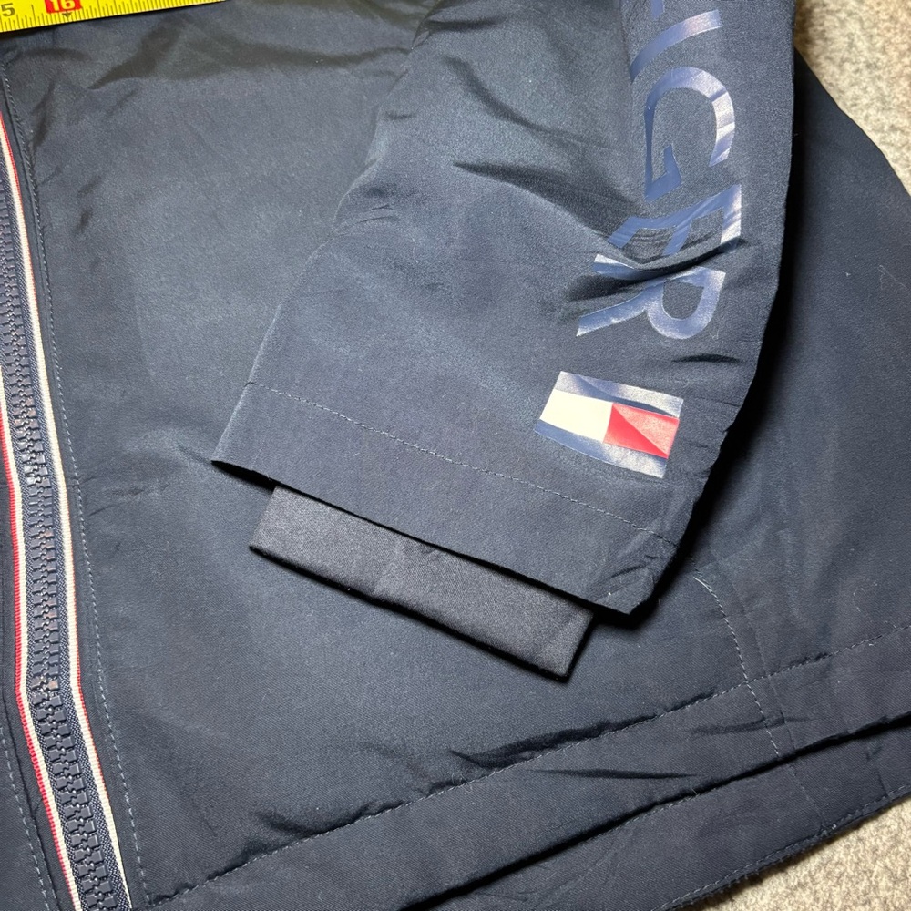 Tommy Hilfiger Women’s Stadium Jacket Navy Hooded XXL - Picture 10 of 13